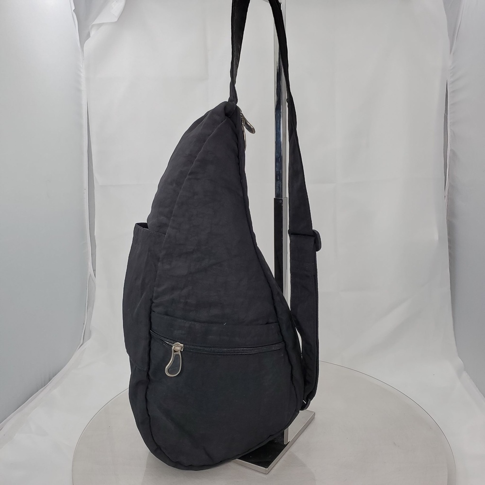 Worn AmeriBag Healthy Back Bag Black 17in Sling Backpack Nylon Ergonomic Daypack